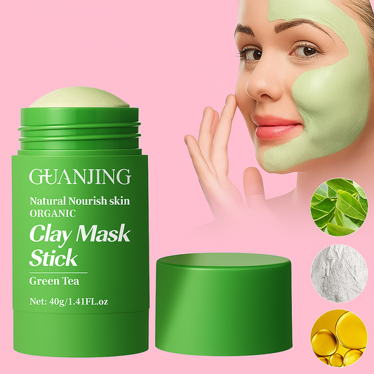 Mascarilla Facial de Té Verde  ¡Dile adiós a los puntos negros y al exceso de grasa!